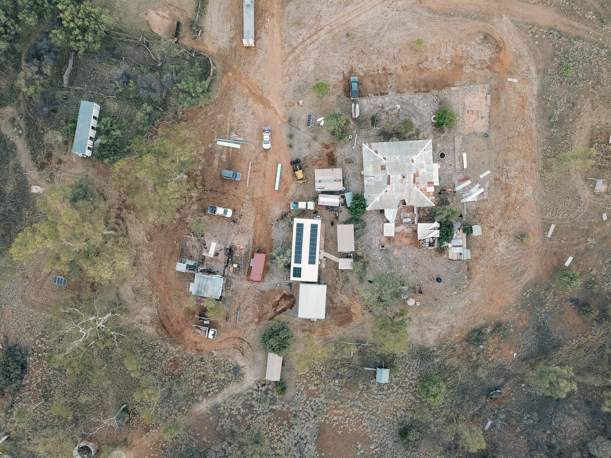 Aerial view of Atnarpa Homestead, Central Australia